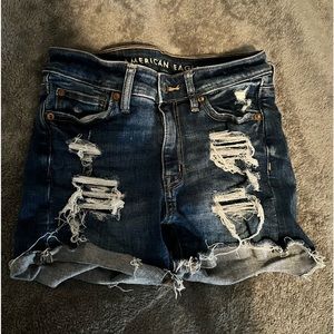 american eagle jean shorts, size 00